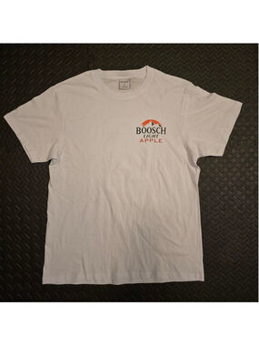 Men's PRO WEST White BooSch Light Apple Short Sleeve Tee L